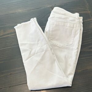 Vince Camuto Women's White Cropped Jeans